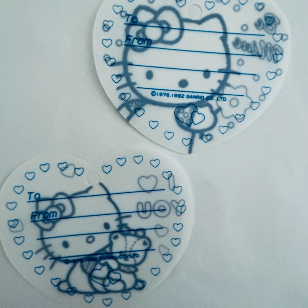 Vintage Sanrio Hello Kitty Shrinky Dinks Name Tag Clips DIY Craft 7 Pc Lot ‘92 - Picture 4 of 13